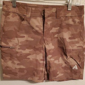 Mauve Camo Eddie Bauer Guide Pro Shorts Size 2